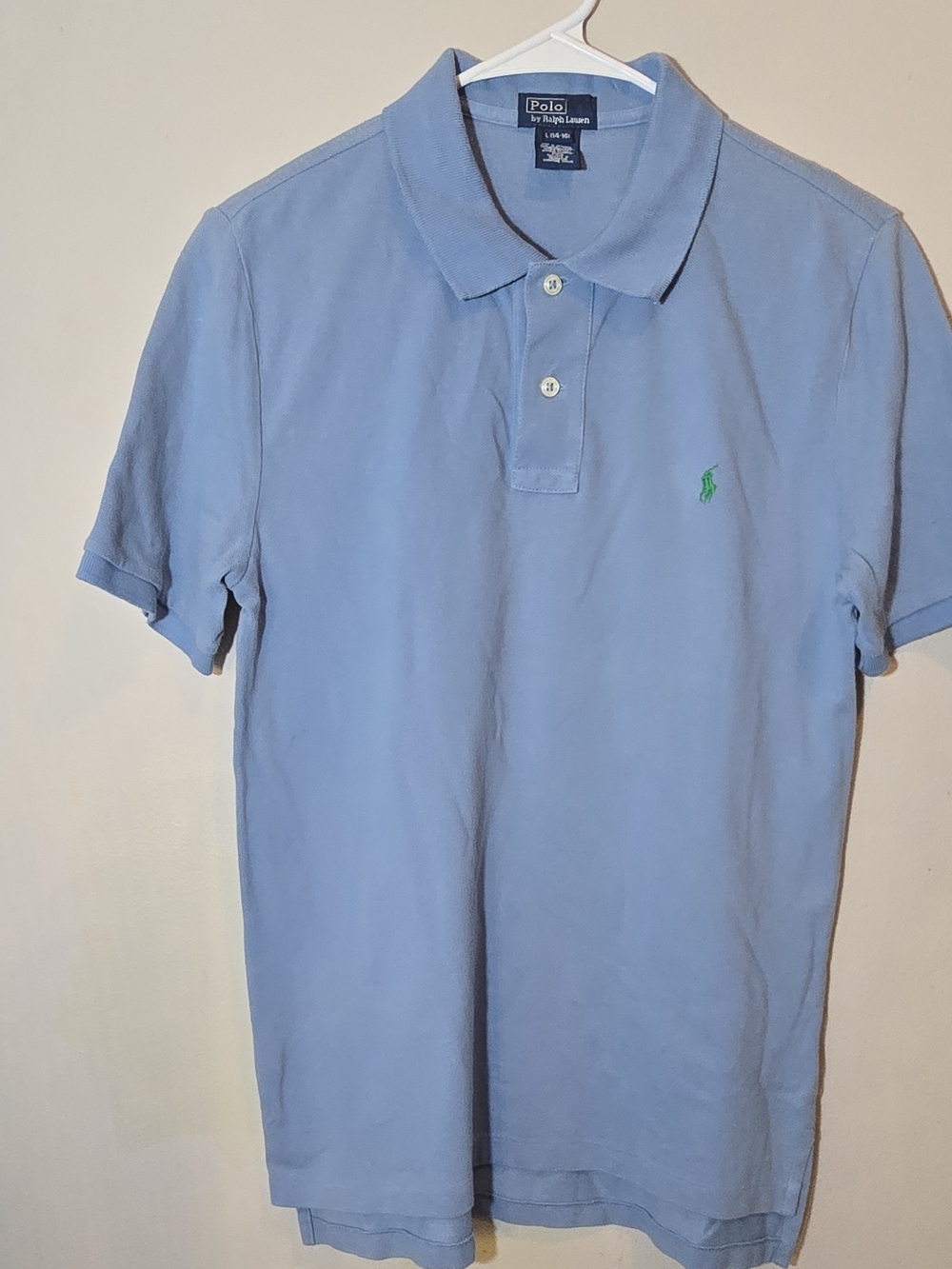 Polo by Ralph Lauren Men’s Light Blue Cotton Polo Shirt